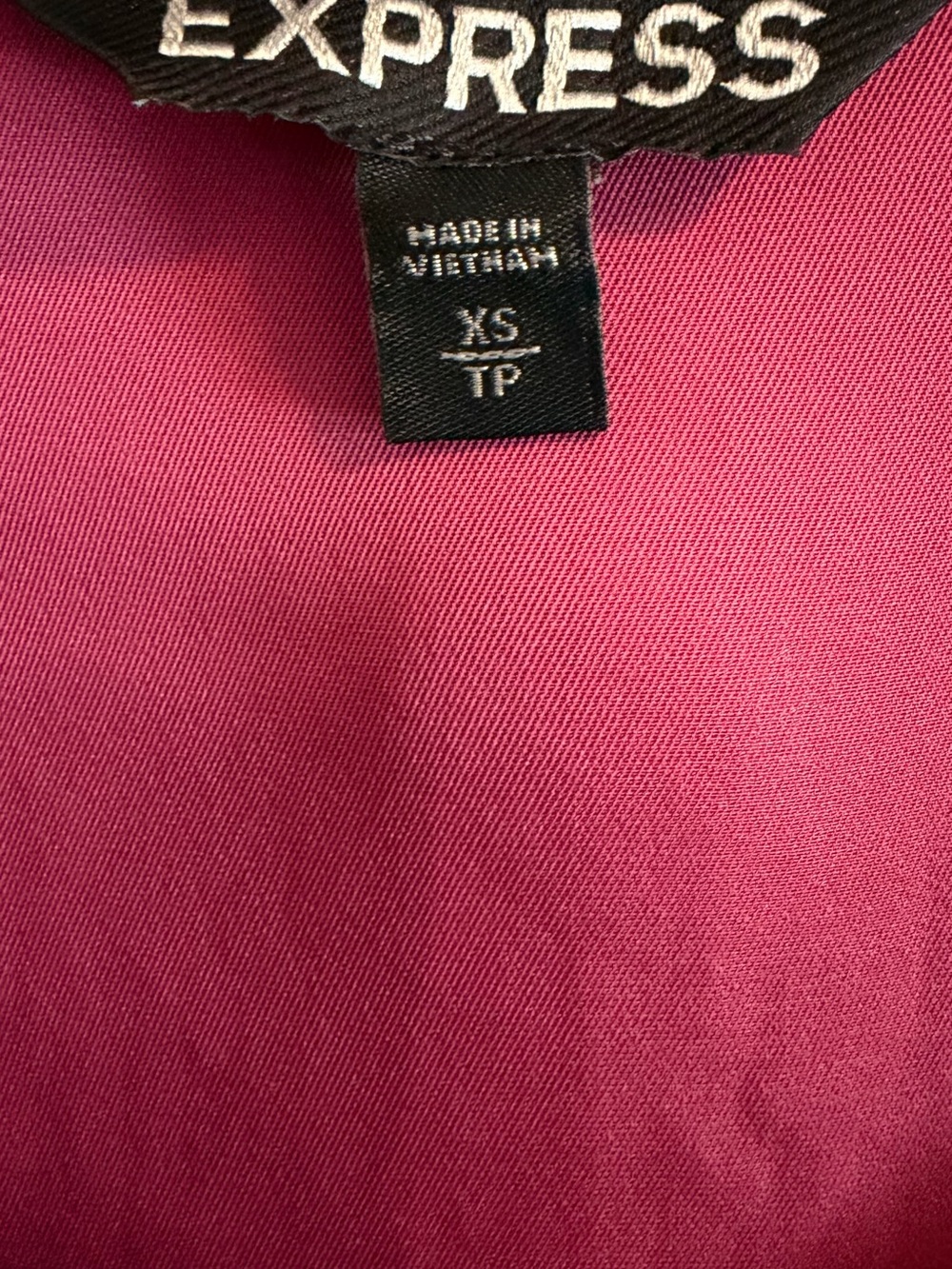 Express Hot Pink Ruffle Long-Sleeve Top - Picture 4 of 4